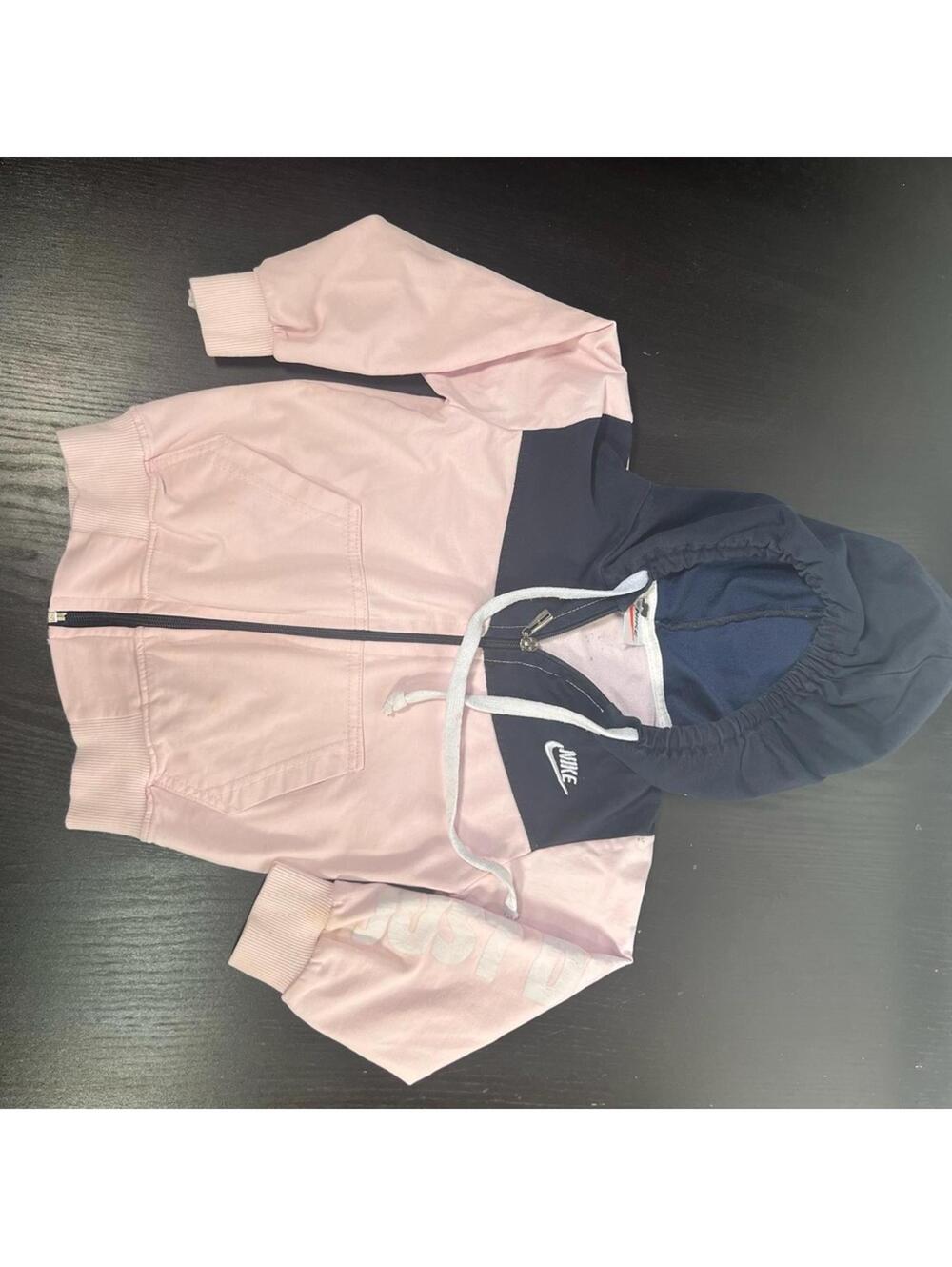Nike Kids Pink and Navy Hoodie